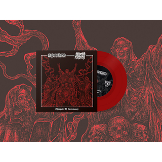 ANARCHOS / MORBID STENCH - Ghospels Of Necromancy (7 EP) Red