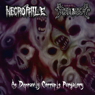NECROPHILE / NECRORITE - As Depravity Corrupts Purgatory (7 Split EP)